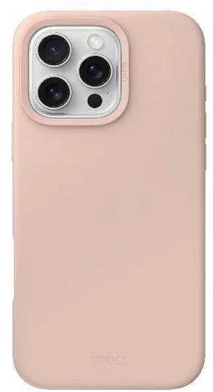 UNIQ Lino Hue Apple iPhone 16 Pro Max 6.9″ Magclick Charging dėklas rožinės spalvos blush rožinės spalvos