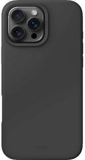 UNIQ Lino Hue Apple iPhone 16 Pro Max 6.9″ Magclick Charging dėklas pilkos spalvos charcoal pilkos spalvos