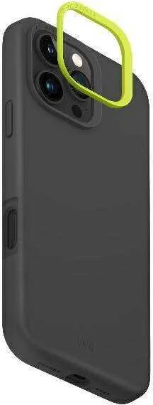 UNIQ Lino Hue Apple iPhone 16 Pro Max 6.9″ Magclick Charging dėklas pilkos spalvos charcoal pilkos spalvos