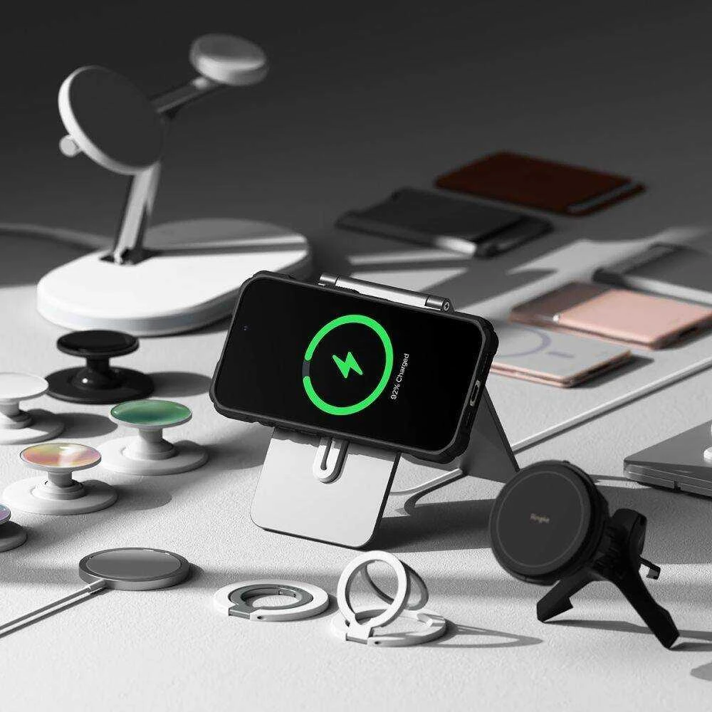 Apple iPhone 16 Pro Ringke Rugged Gear Magnetic MagSafe dėklas telefonui juodos spalvos