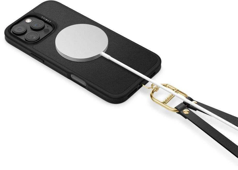 Apple iPhone 16 Pro Spigen Cyrill Kajuk Classic Charm Mag MagSafe dėklas telefonui juodos spalvos