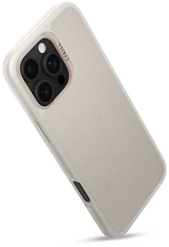 Dėklas „Spigen Cyrill Kajuk MagSafe“, kreminės spalvos – „Apple iPhone 16 Pro“