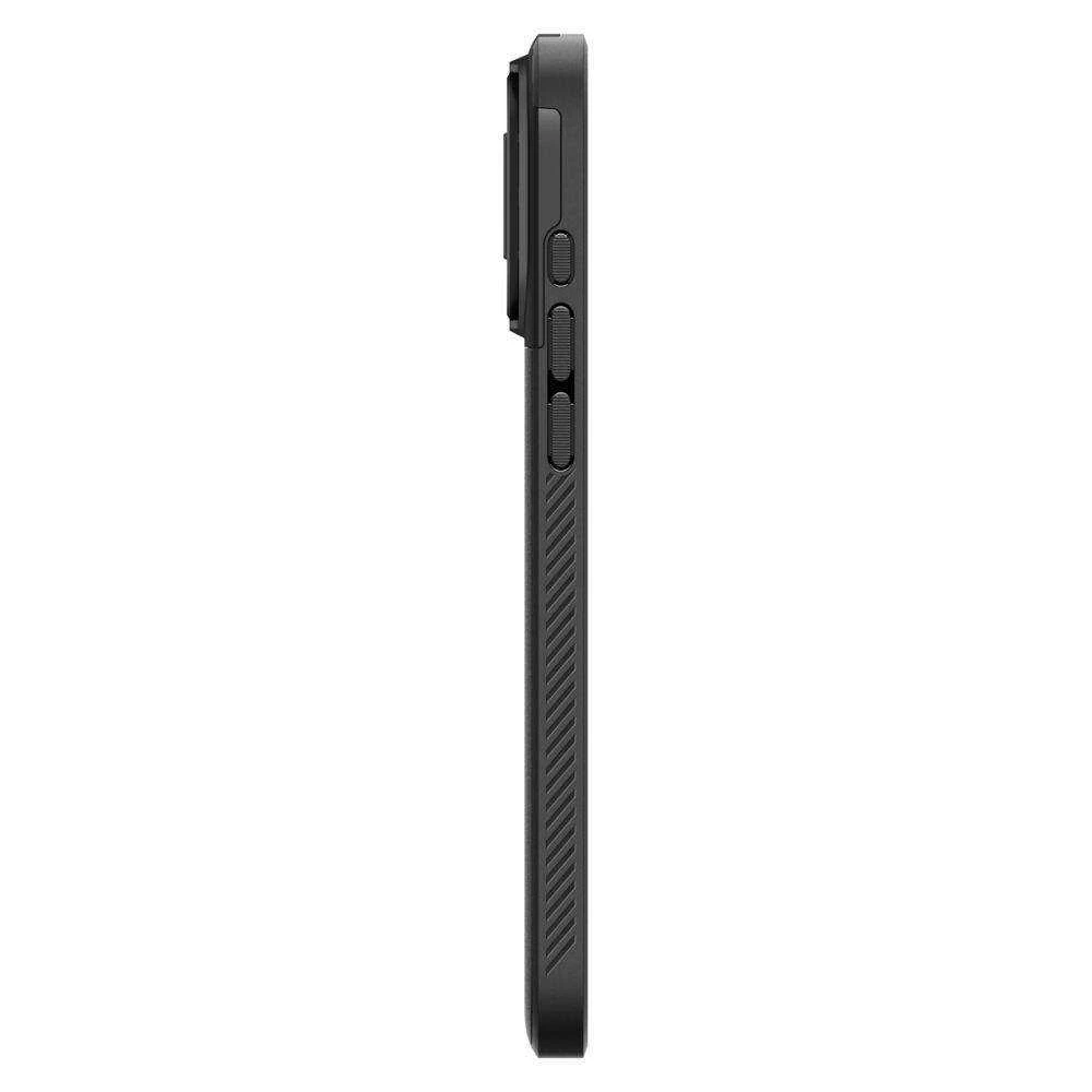 Apple iPhone 16 Pro Spigen Optik Armor Mag MagSafe dėklas telefonui juodos spalvos
