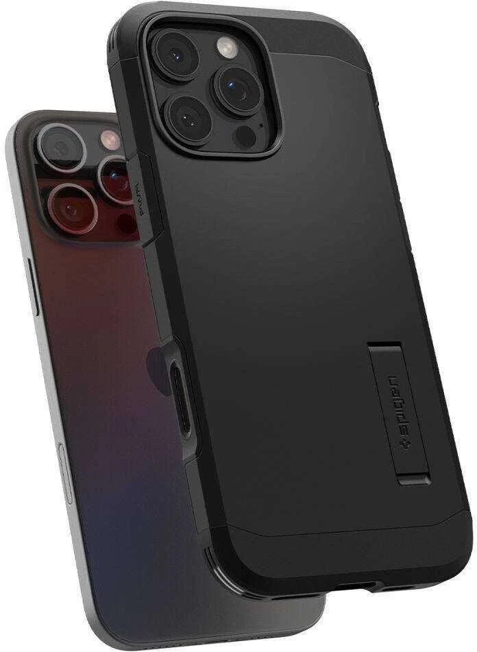 Apple iPhone 16 Pro Spigen Tough Armor „T” Mag MagSafe dėklas telefonui juodos spalvos