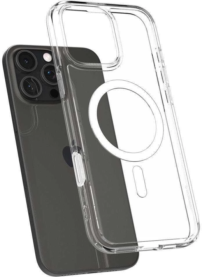 Apple iPhone 16 Pro Spigen Ultra Hybrid „T” Mag MagSafe dėklas telefonui baltos spalvos