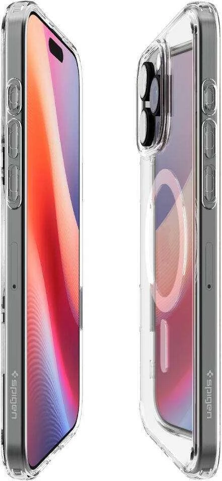 Apple iPhone 16 Pro Spigen Ultra Hybrid „T” Mag MagSafe dėklas telefonui baltos spalvos