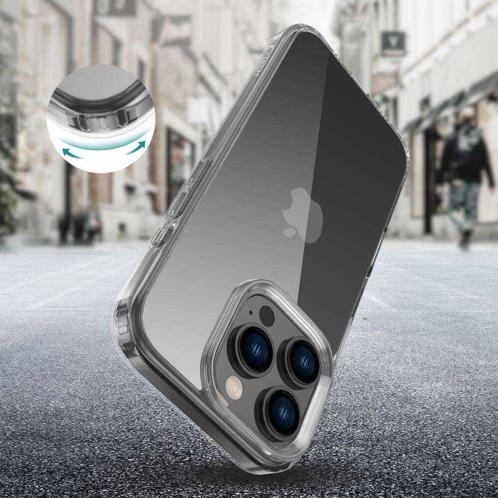 Apple iPhone 16 Pro Tech-Protect Flexair Hybrid Clear dėklas telefonui skaidrus