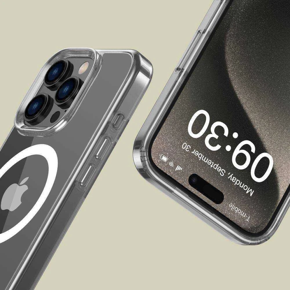 Apple iPhone 16 Pro Tech-Protect FlexAir Hybrid MagSafe Clear dėklas telefonui skaidrus