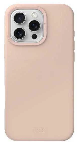 UNIQ dėklas Lino Hue Apple iPhone 16 Pro 6.3"Magclick Charging rožinės spalvos