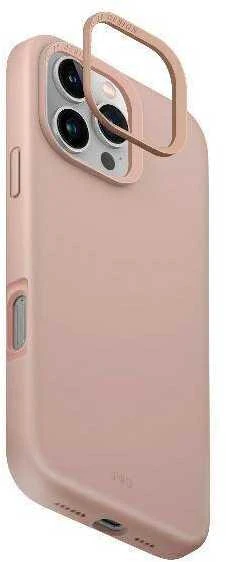 UNIQ dėklas Lino Hue Apple iPhone 16 Pro 6.3"Magclick Charging rožinės spalvos