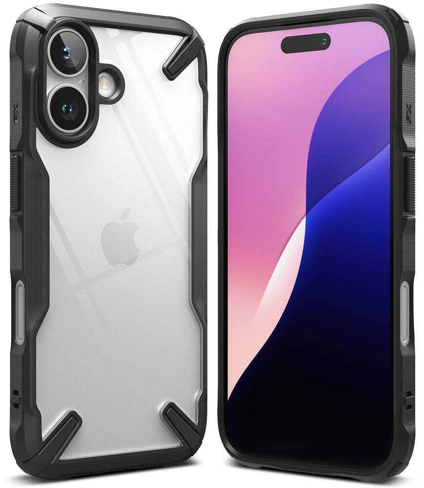 Ringke iPhone 16 Dėklas Fusion X Juodas