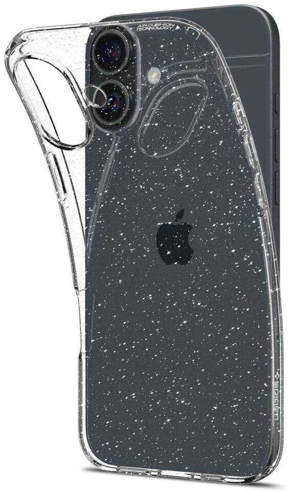 Apple iPhone 16 Spigen Liquid Crystal Glitter Crystal dėklas telefonui skaidrus