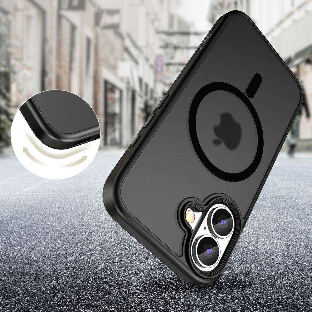 Apple iPhone 16 Tech-Protect Magmat MagSafe Matte dėklas telefonui juodos spalvos