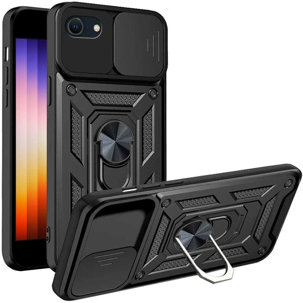 TFO Defender Slide dėklas, skirtas iPhone 7 / 8 / SE 2020 / SE 2022, juodas