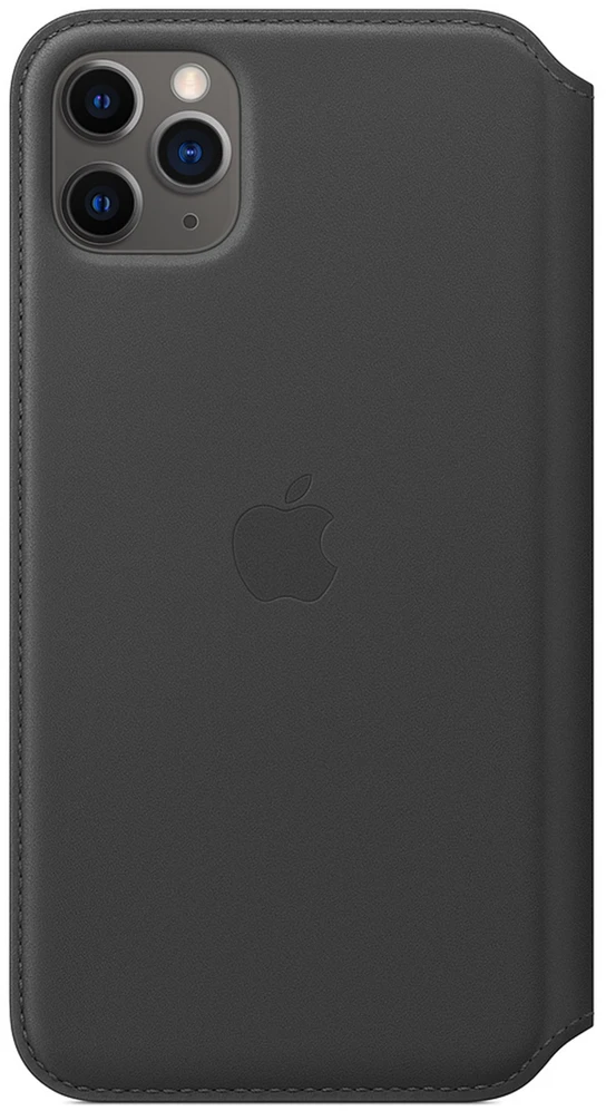 Apple iPhone 11 Pro Max odinis atverčiamas dėklas - Juodas