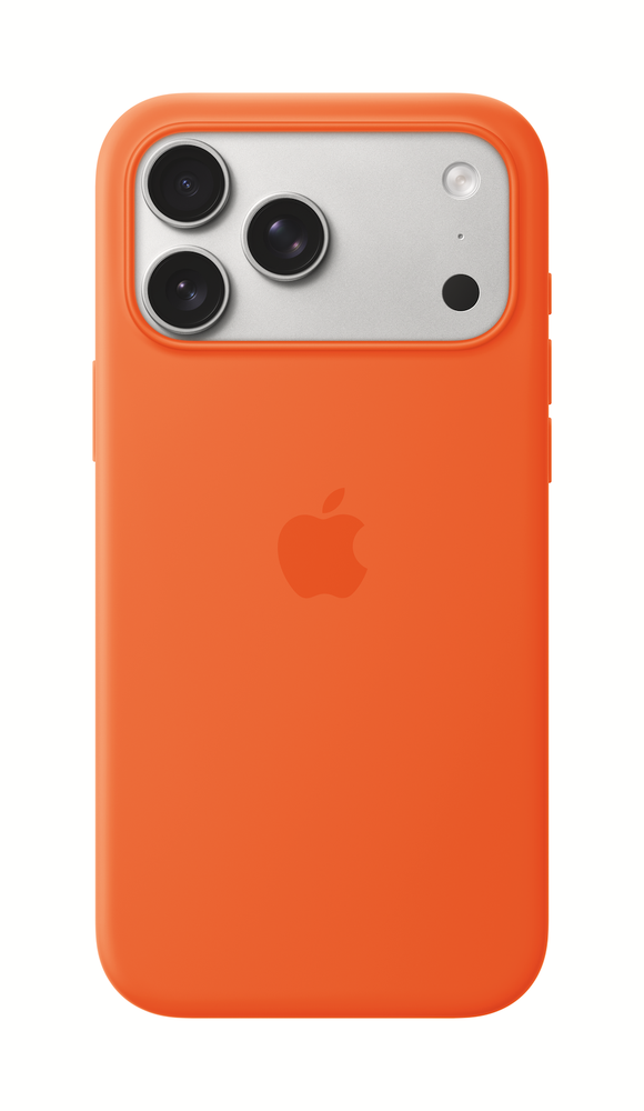 Apple iPhone 17 Pro Max Silicone Case with MagSafe – Orange - MGFL4ZM/A
