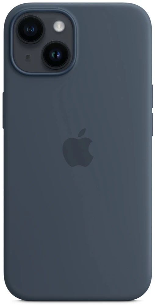 Apple iPhone 14 Silicone Case with MagSafe - Storm Blue