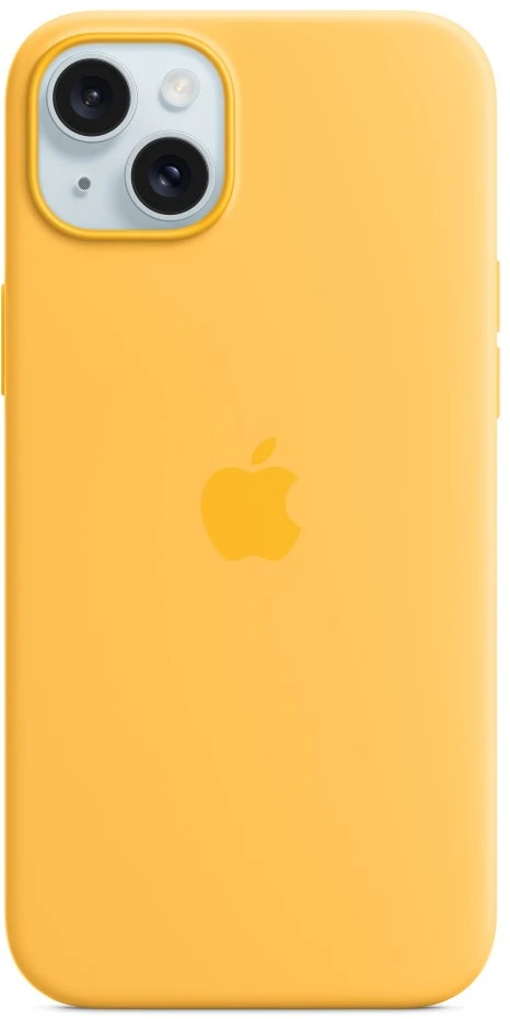 APPLE SILIKONINIS DĖKLAS MWNF3ZM/A IPHONE 15 PLUS SUNSHINE ATIDARYTA PAKUOTĖ