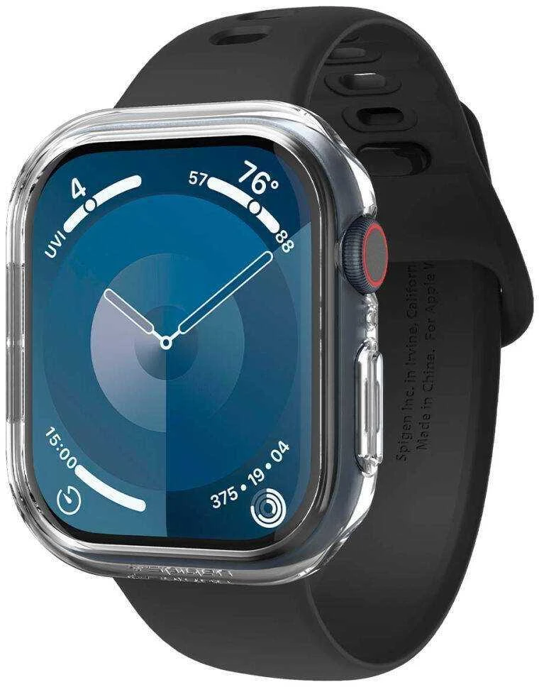 Dėklas „Spigen Thin Fit“, krištolo skaidrumo – „Apple Watch 11/10“ 46 mm