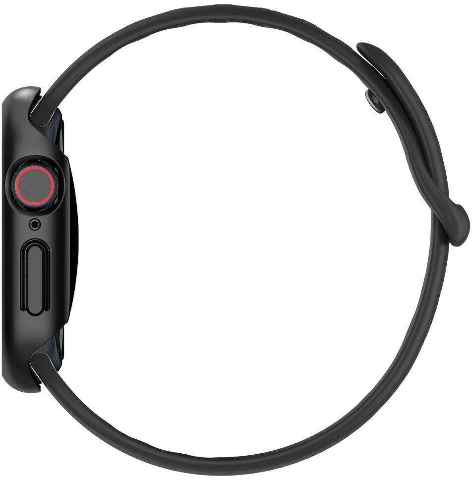 Dėklas Apple Watch 10 (46mm) Spigen Thin Fit juodos spalvos
