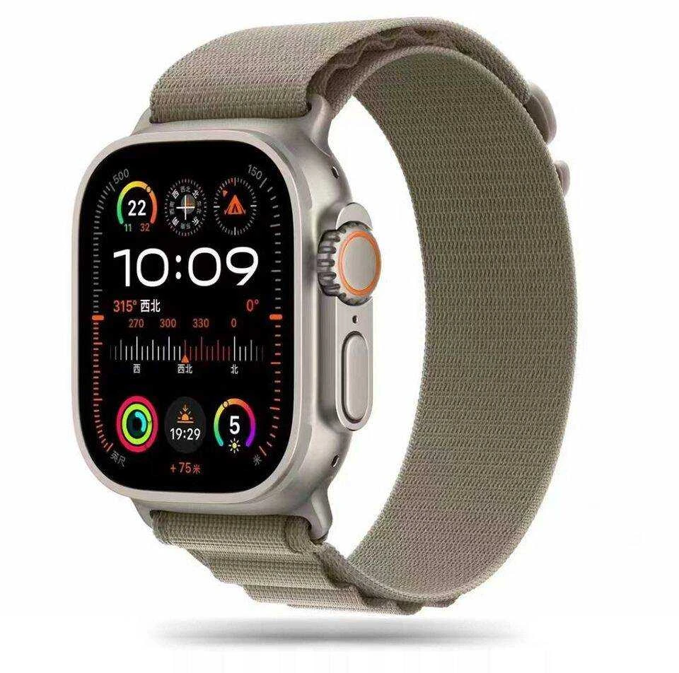 Apple Watch 4 / 5 / 6 / 7 / 8 / 9 / SE / Ultra 1 / 2 (42 / 44 / 45 / 49 MM) Tech-Protect Nylon Pro Titanium laikrodžio apyrankė