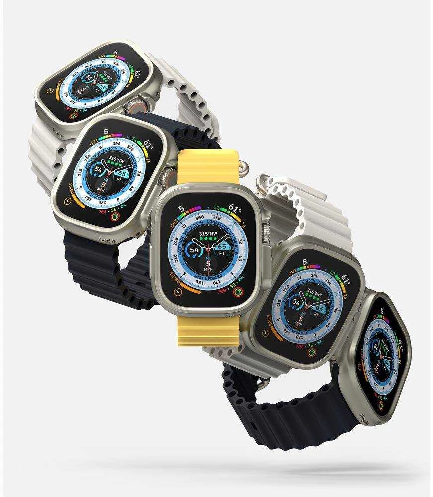 Ringke Išmaniojo laikrodžio Apple ekrano rėmelis, Pilkos spalvos, 49mm