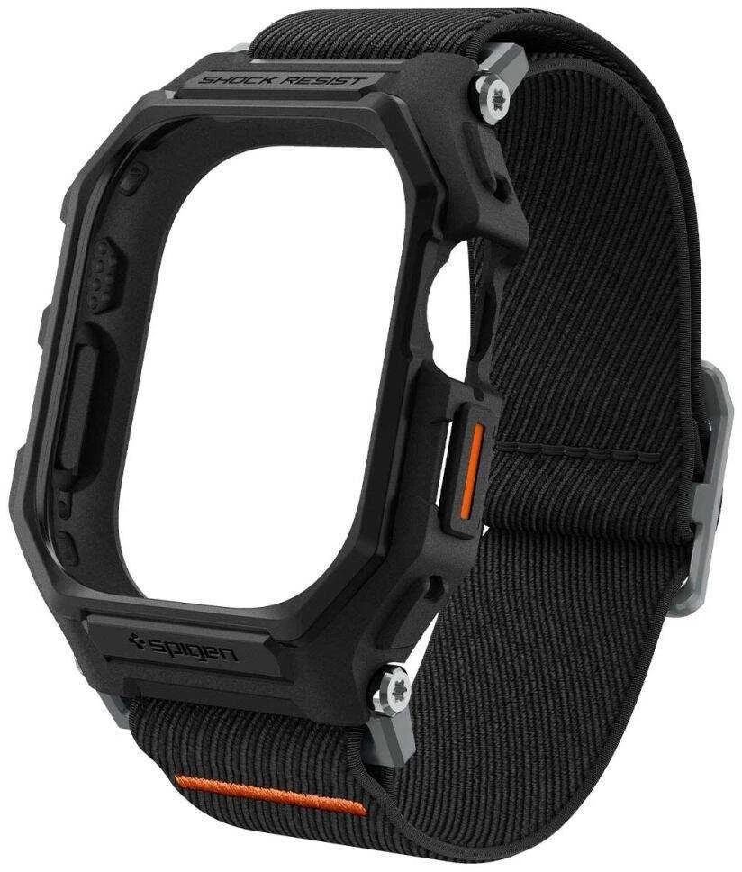 Apple Watch Ultra (49mm) Spigen Lite Fit ”Pro” dėklas laikrodžiui matinės juodos spalvos