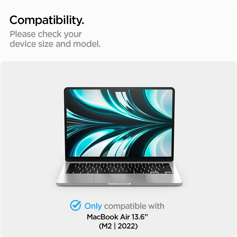 Spigen SafeView (1 vnt.) - MacBook Air 13" M4/M3/M2