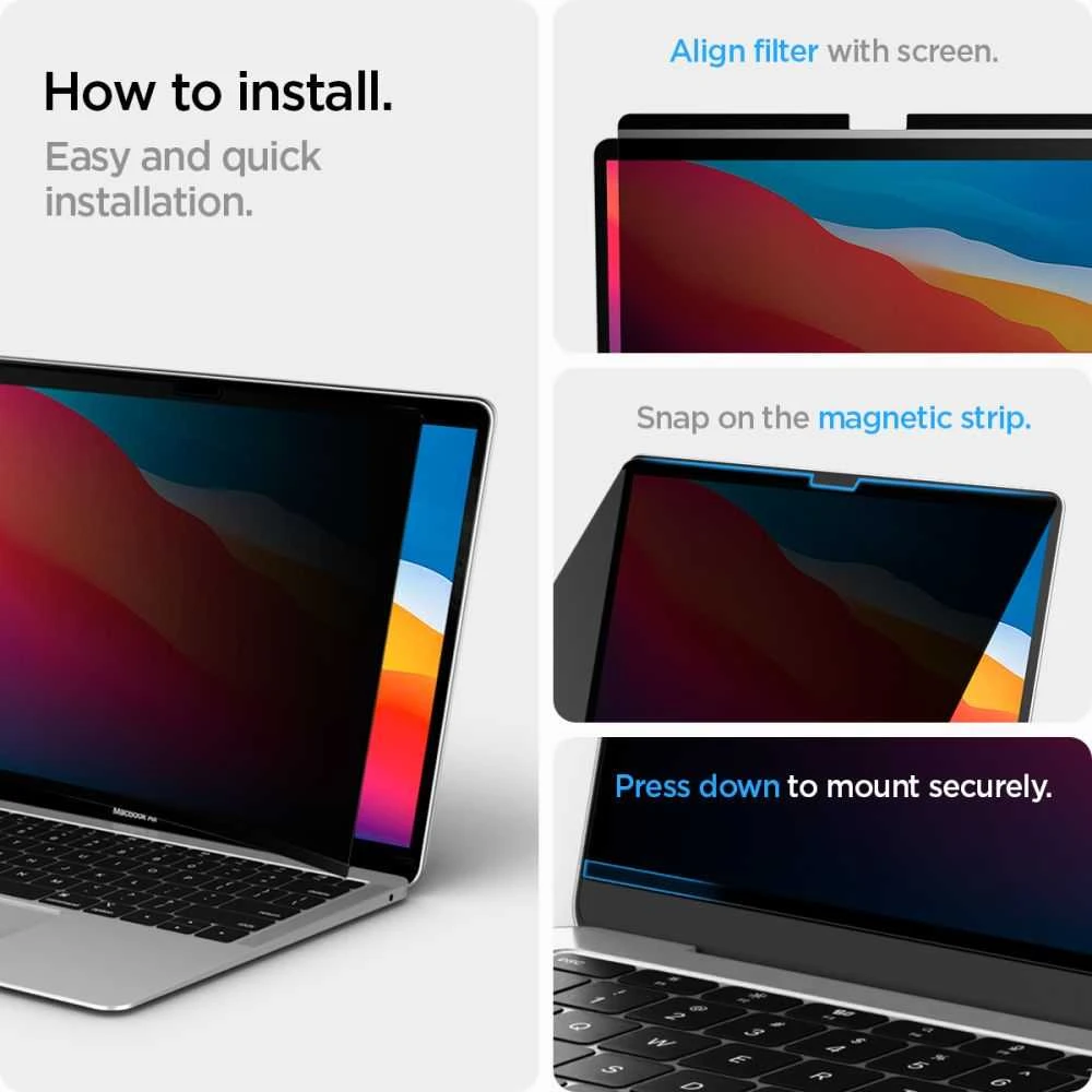 Spigen SafeView (1 vnt.) - MacBook Air 13" M4/M3/M2