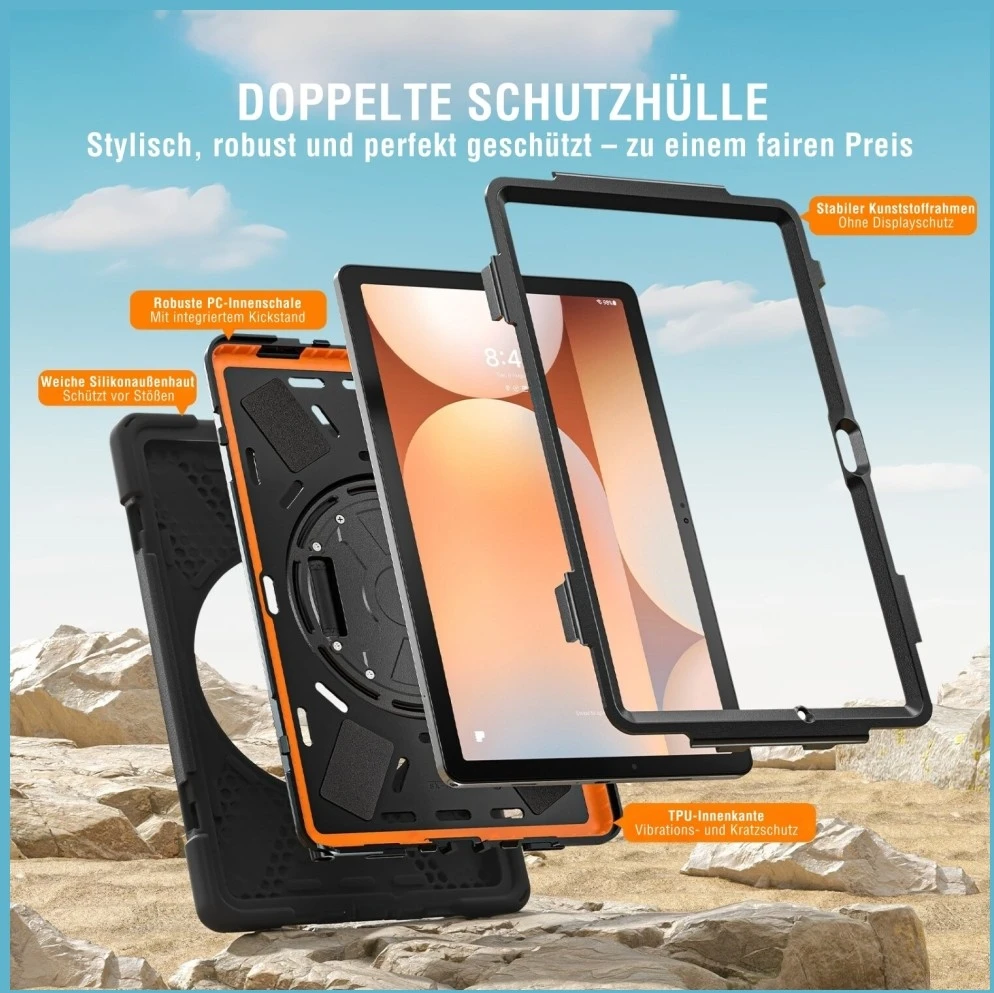Apsauginis Dėklas 4smarts Rugged Grip skirtas Samsung Galaxy Tab A11