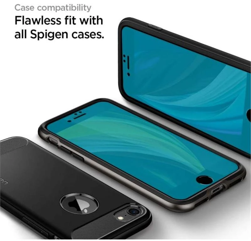 Spigen AlignMaster FC, juodas – Apple iPhone SE (2022/2020)/8/7