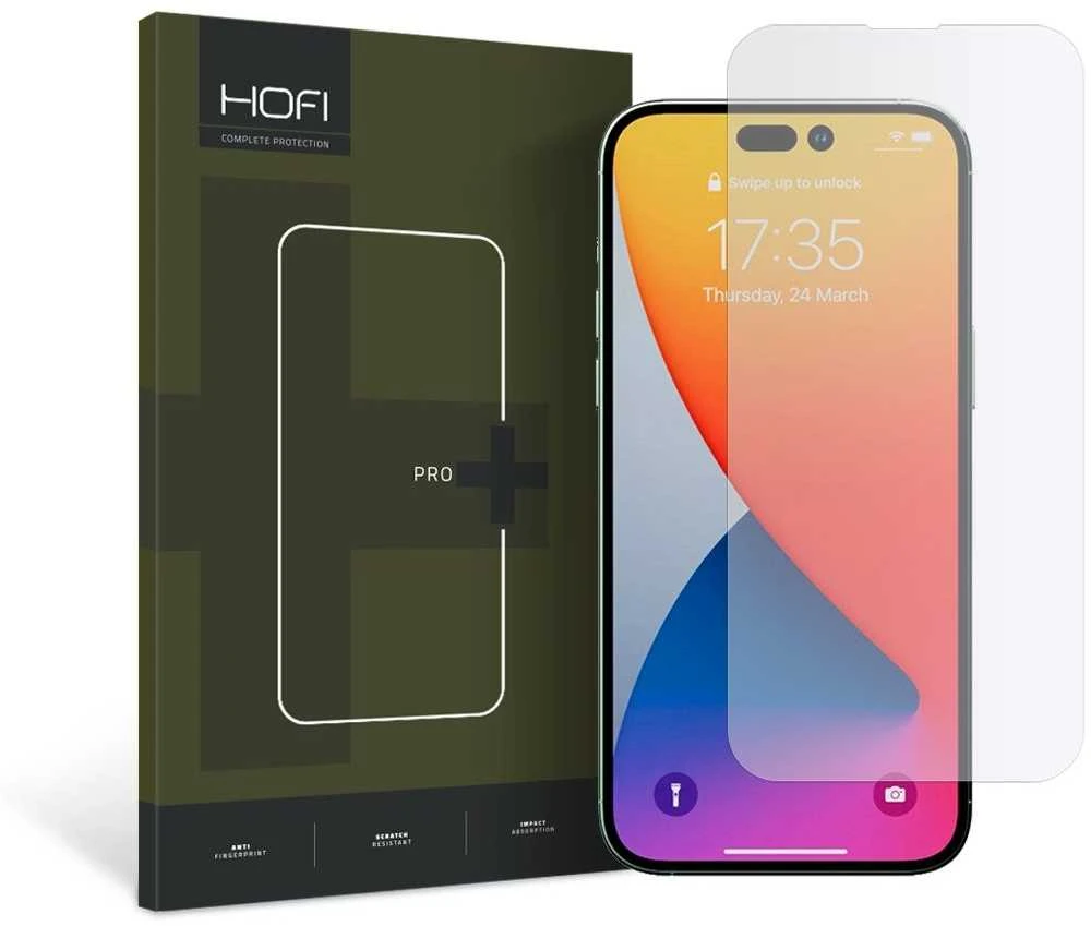 HOFI GLASS PRO+ IPHONE 14 PRO SKAIDRUS GRŪDINTAS STIKLAS