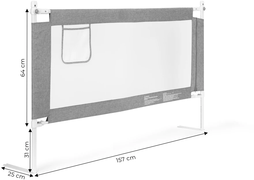 ECOTOYS lovos apsauginis turėklas 160 cm, vaiko apsauga