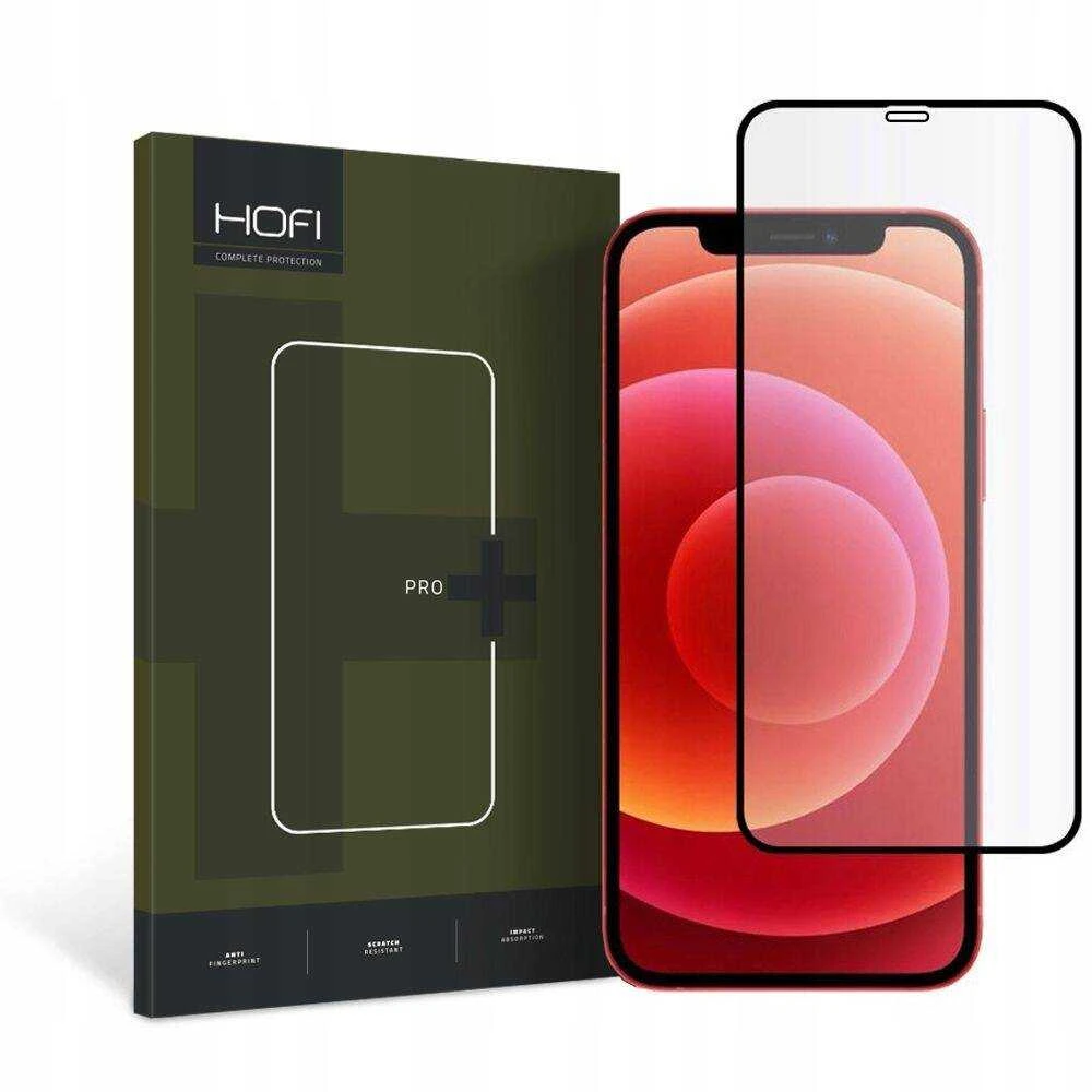 Hofi TEMPERED GLASS HIFI FULL PRO + IPHONE 12/12 PRO Juodas