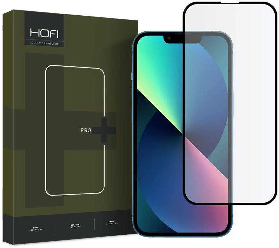 Apsauginis stiklas 5D Apple iPhone 13 / 13 Pro Hofi Glass Pro+ juodos spalvos