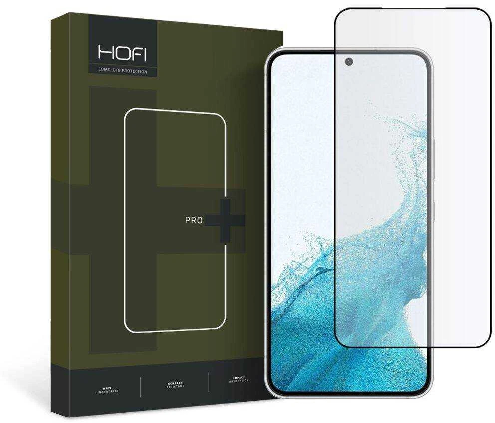 Apsauginis stiklas 5D Samsung Galaxy S22 Hofi Glass Pro+ juodos spalvos