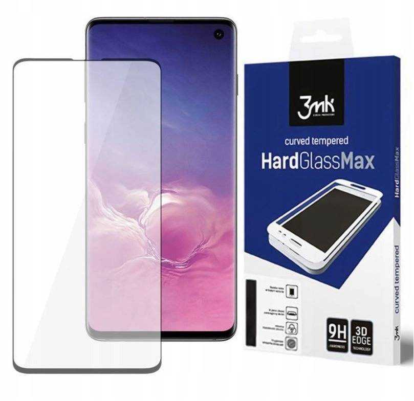 LCD apsauginis stikliukas 3mk Hard Glass Max Finger Print Samsung S908 S22 Ultra 5G juodas