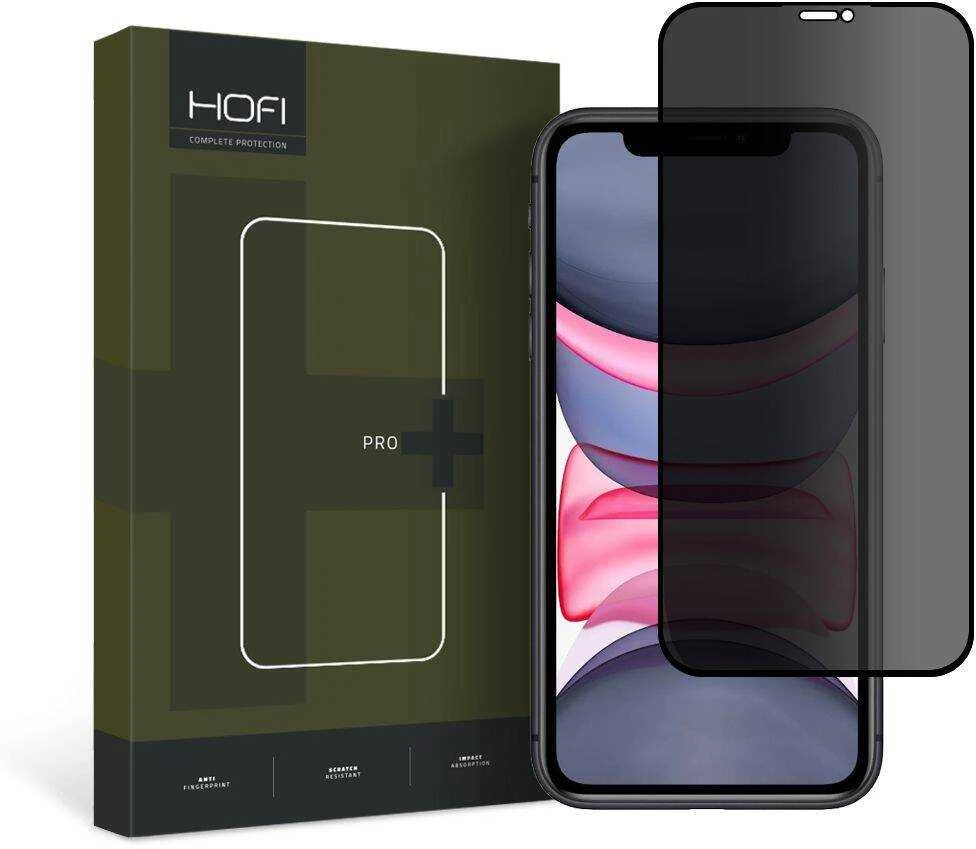 Apsauginis stiklas Apple iPhone 11 / XR Hofi Anti Spy Glass Pro+ Privacy