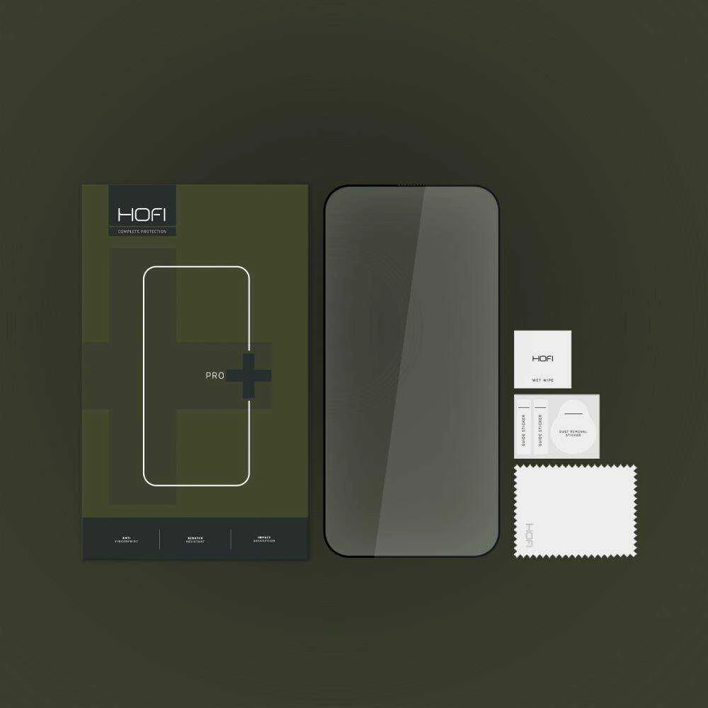 Apsauginis stiklas Apple iPhone 15 Pro Hofi Glass Pro+ juodos spalvos