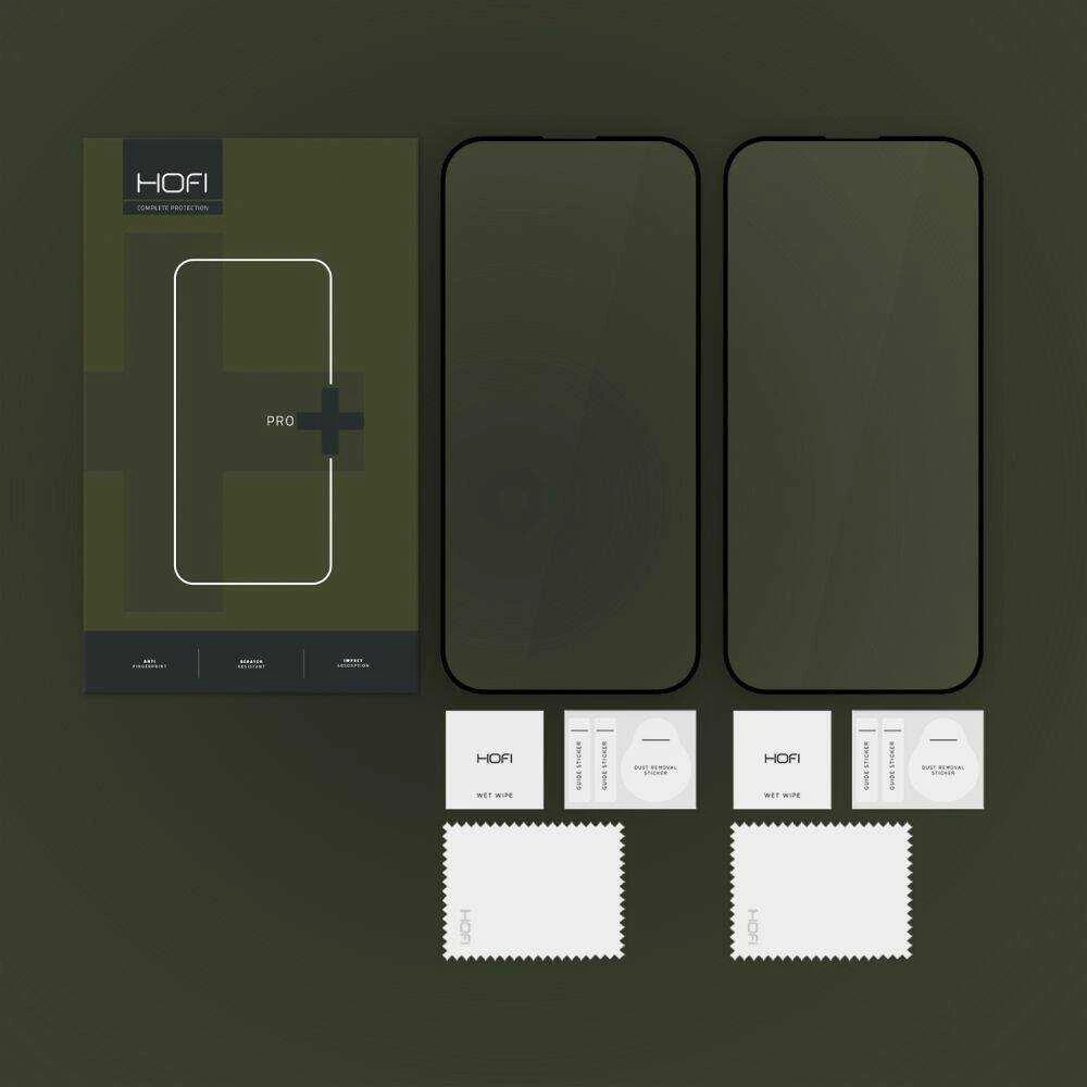 Apsauginis stiklas Apple iPhone 16 HOFI Glass Pro+ 2-pack juodas