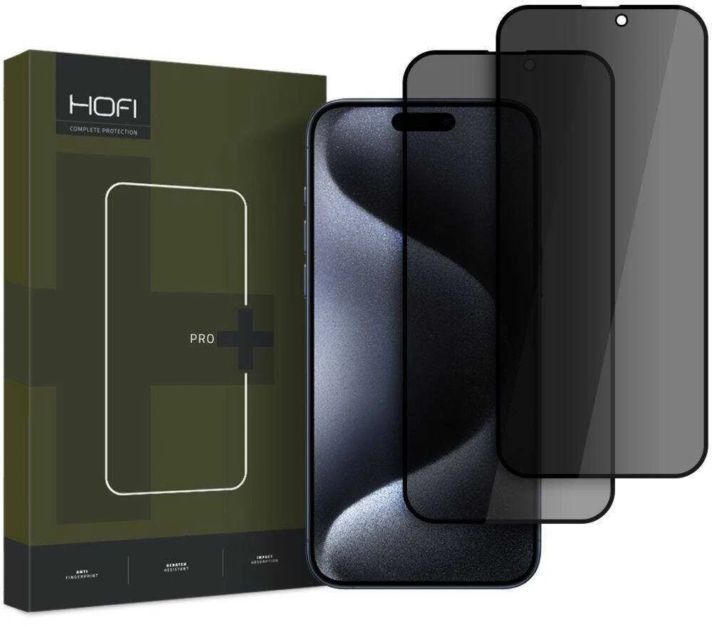 Apsauginis stiklas Apple iPhone 16 Pro Max Hofi Anti Spy Glass Pro+ 2 vnt.
