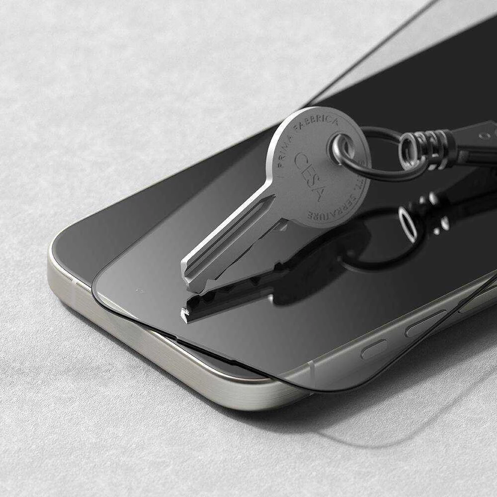 Apsauginis stiklas Apple iPhone 16 Pro Ringke Easy Slide 2 vnt. juodas