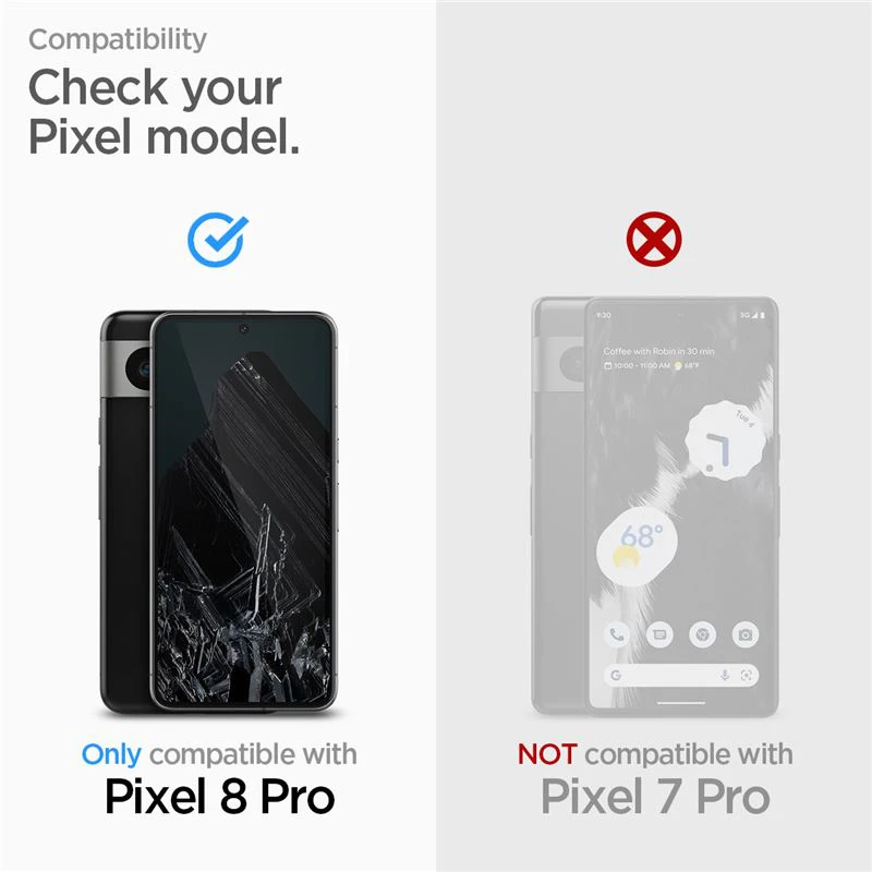 Spigen Glass tR AlignMaster 2 Pack – Google Pixel 8 Pro