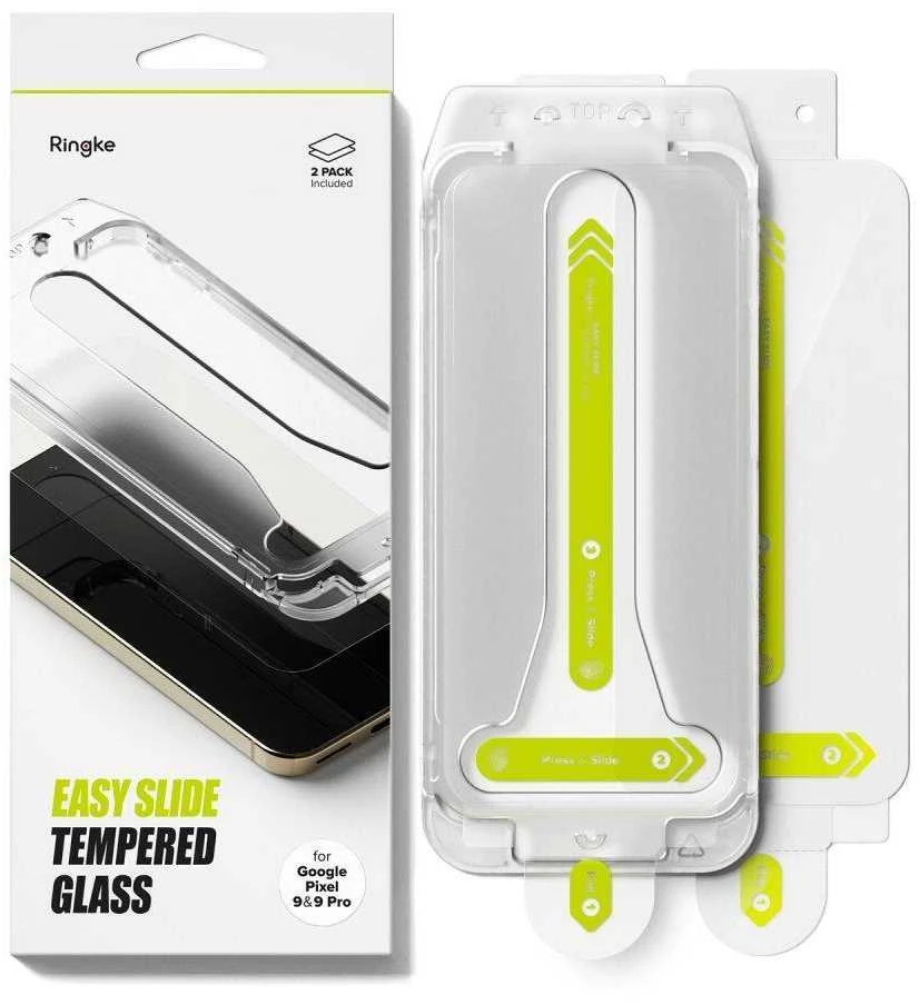 Apsauginis stiklas Google Pixel 9 / 9 Pro Ringke Easy Slide 2 vnt. Clear