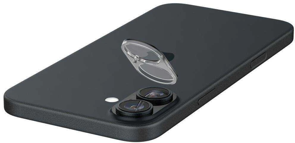 Apsauginis stiklas kamerai Apple iPhone 16 / Apple iPhone 16 Plus Spigen Optik Glas.tr kameros apsauga 2 vnt. Crystal Clear