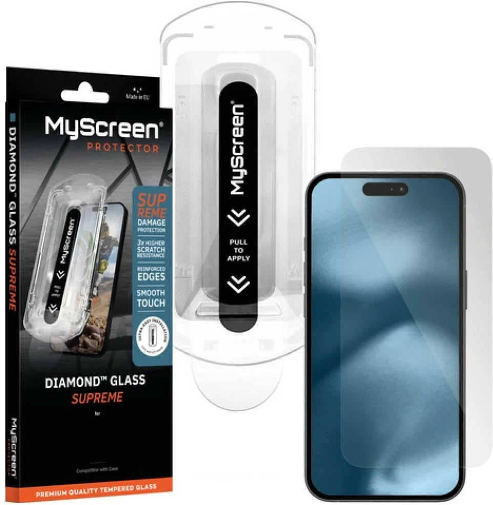 Apsauginis stiklas MyScreen Diamond Glass Supreme for Apple iPhone 16 Pro