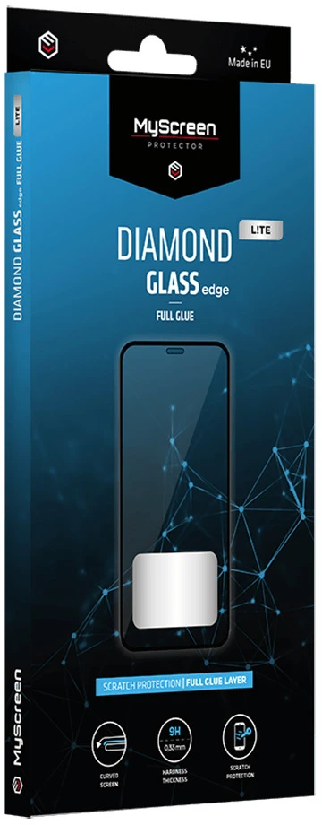Apsauginis grūdintas stiklas MyScreen LITE Diamond Glass Edge Full Glue, skirtas Samsung Galaxy S24 Plus, juodas