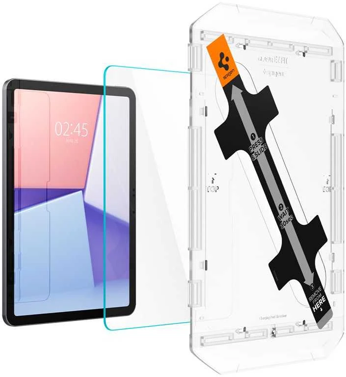 Apsauginis stiklas planšetiniam kompiuteriui Apple iPad Air 11.0 (6gen) Spigen Glas.tr „Ez Fit”