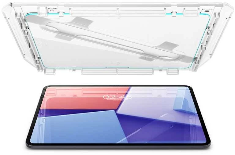Apsauginis stiklas planšetiniam kompiuteriui Apple iPad Pro 13.0 2024 Spigen Glas.tr „Ez Fit” skaidrus