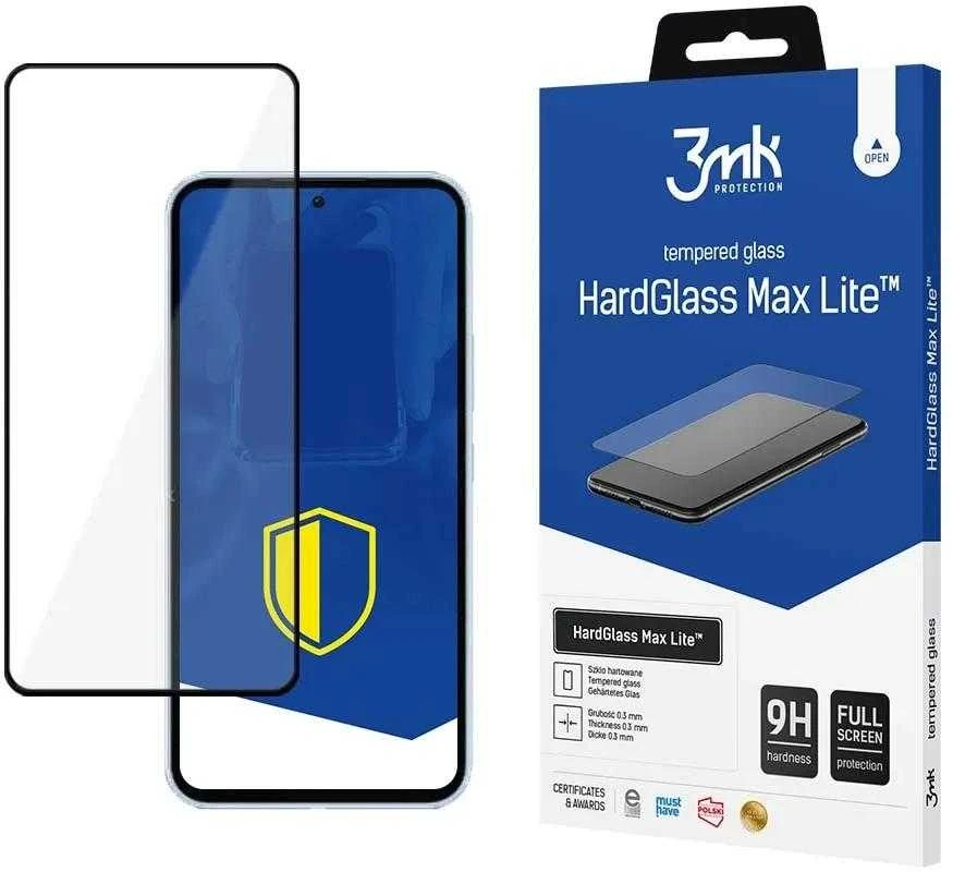 LCD apsauginis stikliukas 3mk Hard Glass Max Lite Samsung A546 A54 5G juodas